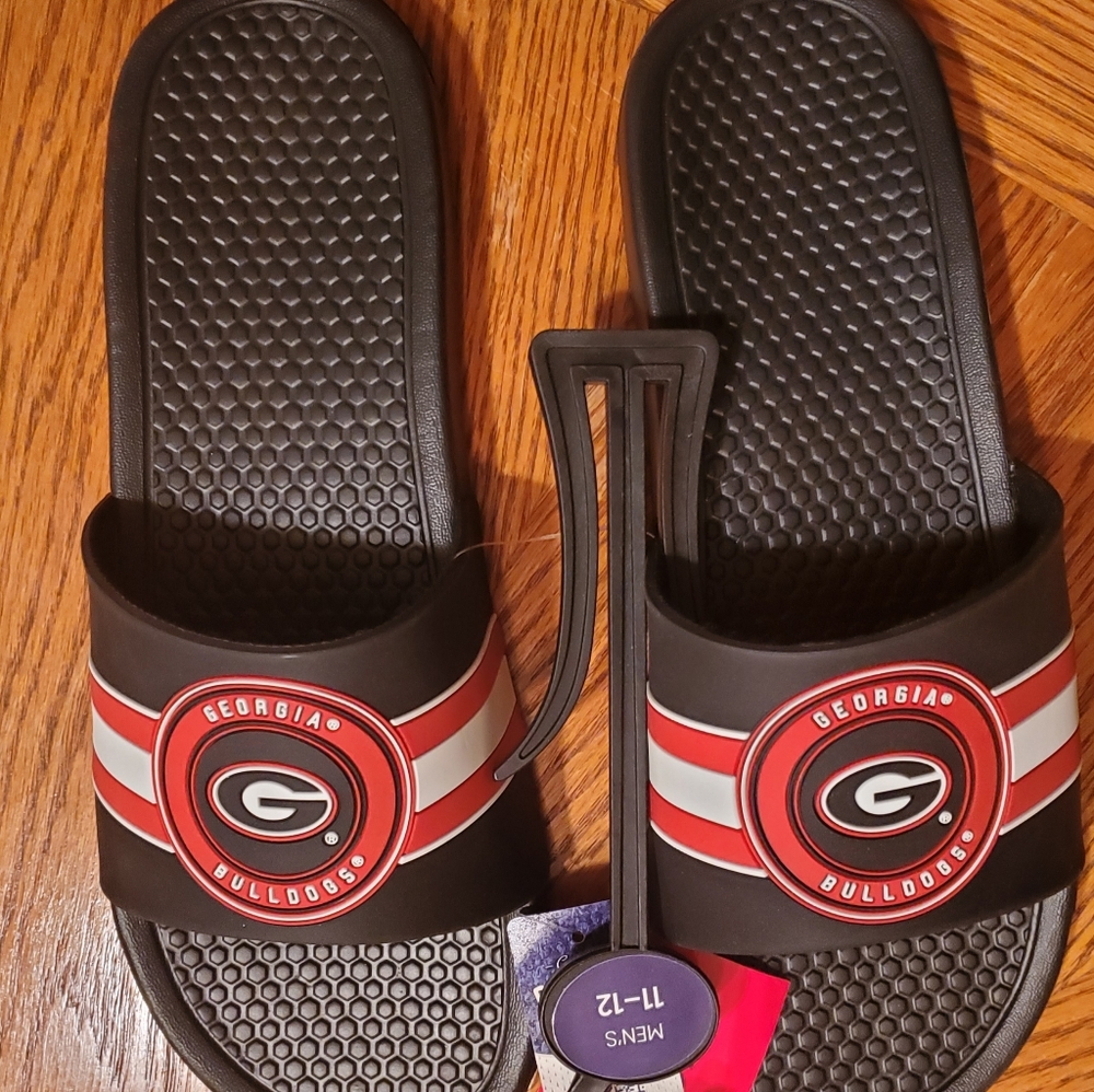 MENS GEORGIA BULLDOG SLIDES
